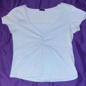 Brandy Melville size xs light blue cropped shirt